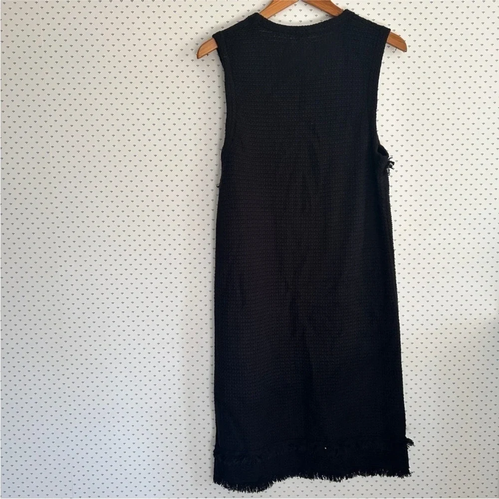 J. CREW Sleeveless Woven Knit Tweed Fringe Dress